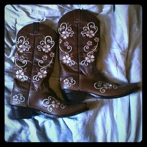 Gypsy Rose' Leather cow-boy boots